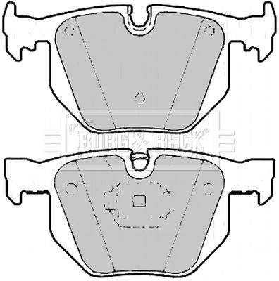 BORG & BECK Комплект тормозных колодок, дисковый тормоз BBP2183